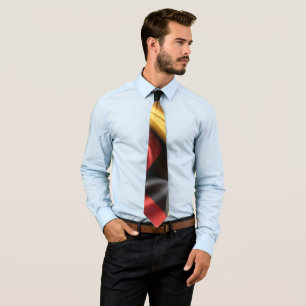 Germany flag silk texture  tie