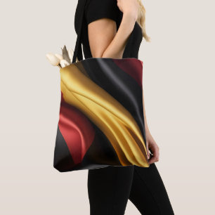 Germany flag silk texture tote bag