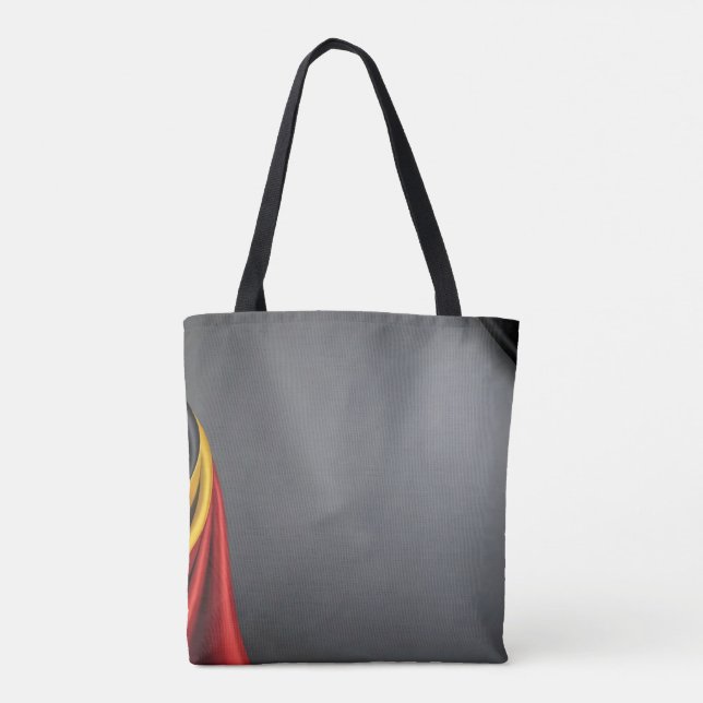 Germany flag silk texture tote bag (Back)
