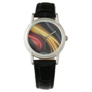 Germany flag silk texture watch