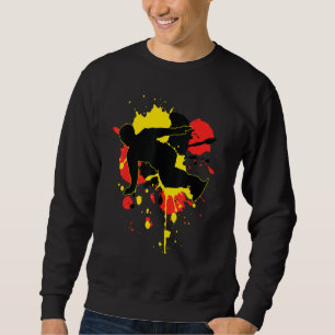 Germany Flag Snowboarder German Snowboarding Sweatshirt