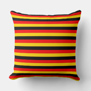 germany flag stripes country symbol red yellow bla cushion