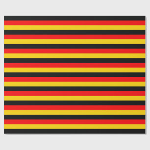 germany flag stripes country symbol red yellow bla wrapping paper