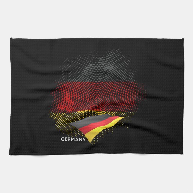 Germany flag tea towel (Horizontal)
