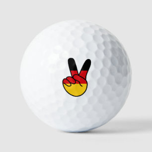 Germany Flag V Sign Golf Balls