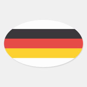 Germany Flag x20 stickers german oval flag