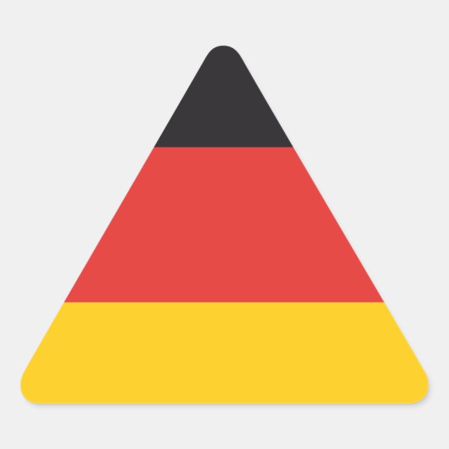 Germany Flag x20 stickers german triangle flag (Front)