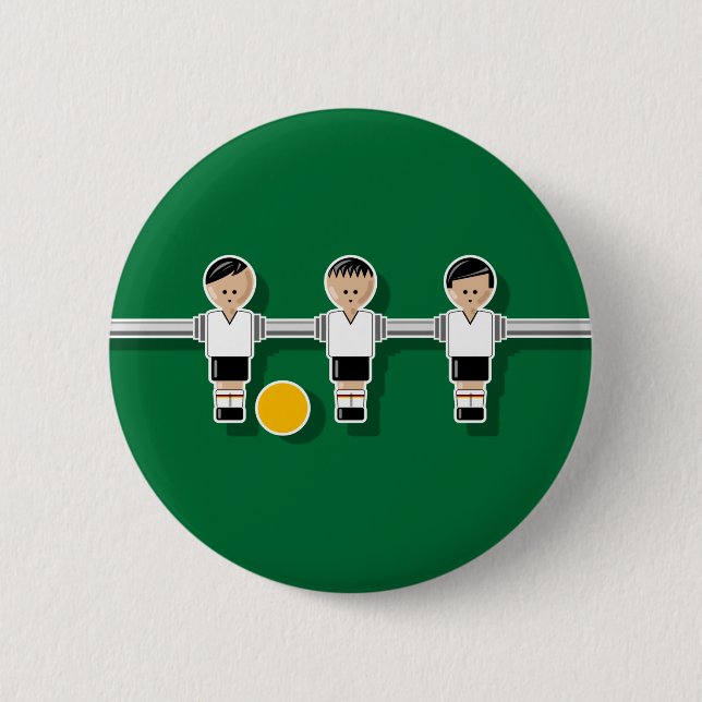 Germany foosball 6 cm round badge (Front)