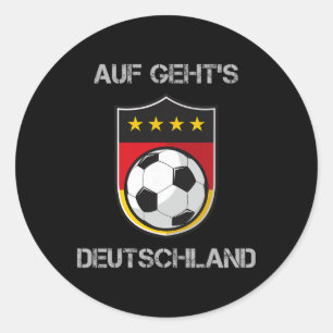 Germany Footbyll Soccer Team Deutschland National Classic Round Sticker