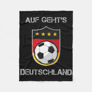 Germany Footbyll Soccer Team Deutschland National Fleece Blanket
