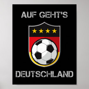Germany Footbyll Soccer Team Deutschland National Poster