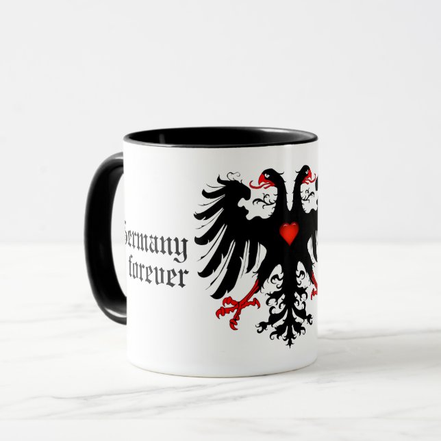 Germany forever/German empire flag double eagle Co Mug (Front Left)