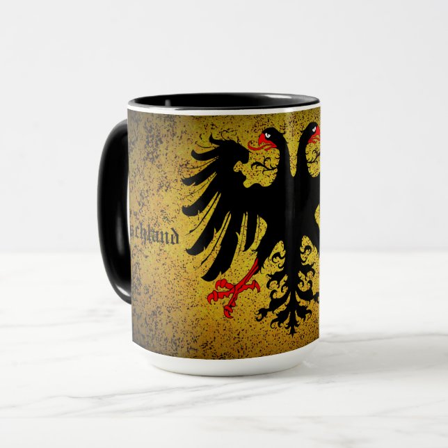 Germany forever/German empire flag double eagle Co Mug (Front Left)