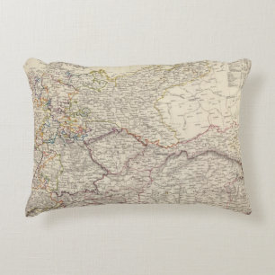 Germany general map decorative cushion