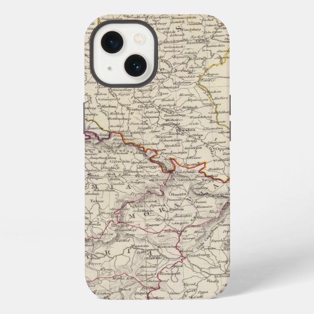 Germany general map iPhone case (Back)