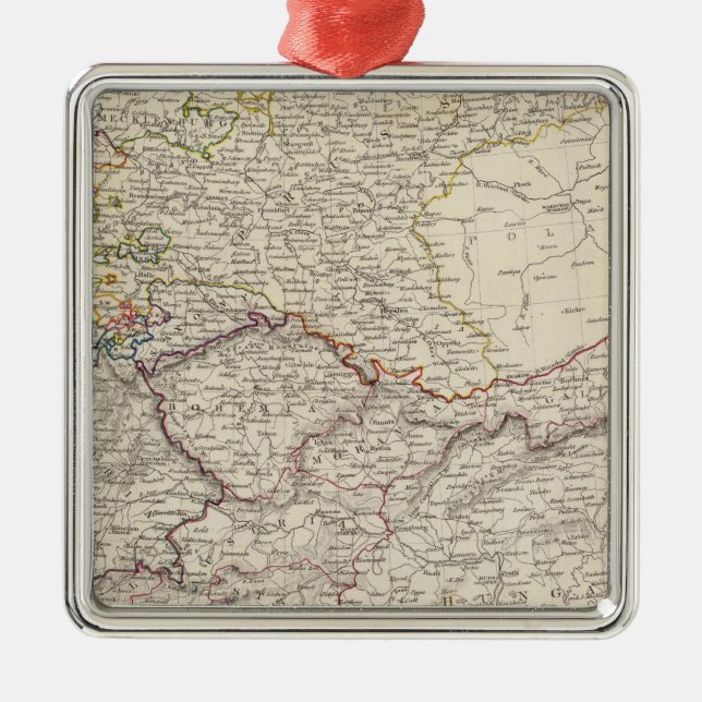 Germany general map metal ornament (Front)