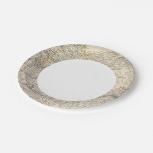 Germany general map paper plate