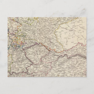 Germany general map postcard