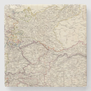 Germany general map stone coaster