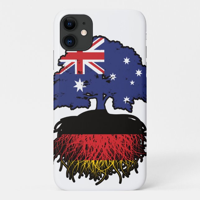 Germany German Australian Australia Tree Roots Case-Mate iPhone Case (Back)