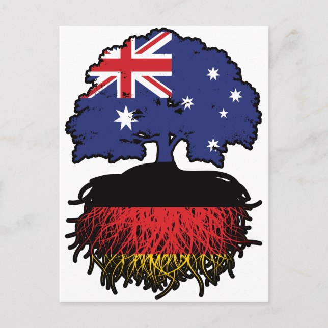 Germany German Australian Australia Tree Roots Postcard (Front)