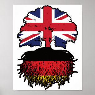 Germany German British UK United Kingdom Britain Poster