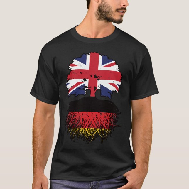 Germany German British UK United Kingdom Britain T-Shirt (Front)
