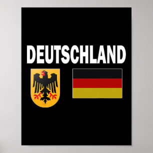 Germany German Flag Deutschland Love Gift Poster