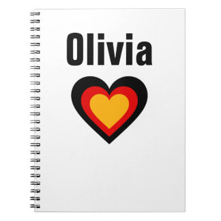 Germany/German flag-inspired Personnalised Notebook