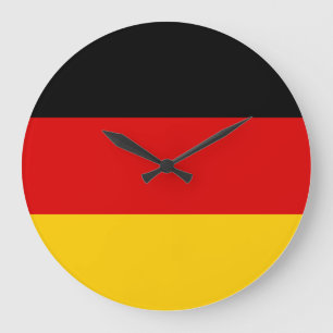 Germany (German) Flag Large Clock
