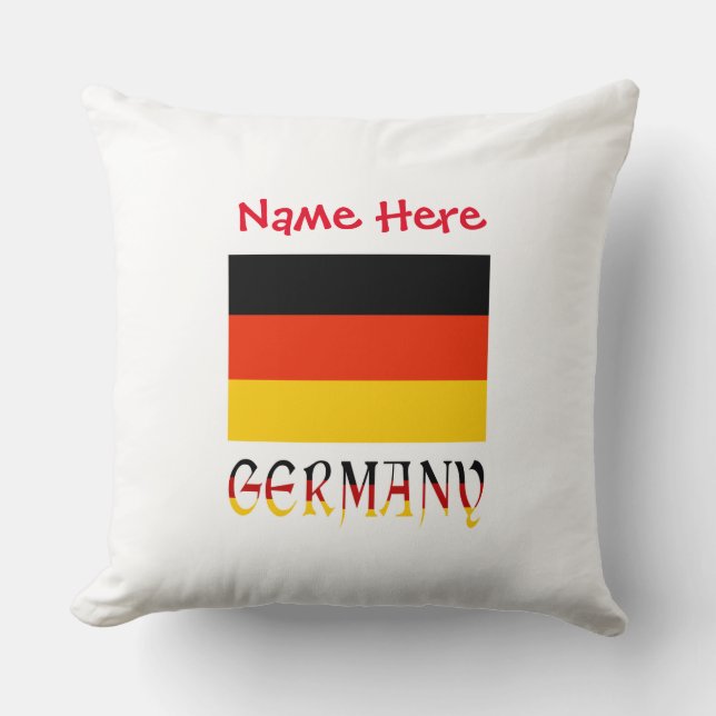 Germany German Flag Red Personalisation  Cushion (Front)
