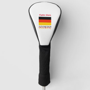 Germany German Flag Red Personalisation  Golf Head Cover