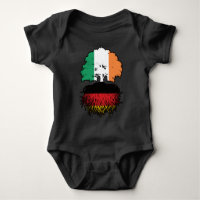 Germany German Irish Ireland Tree Roots Flag
