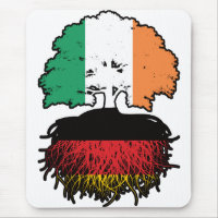 Germany German Irish Ireland Tree Roots Flag