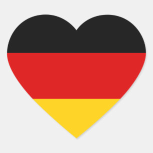 Germany – German National Flag Heart Sticker