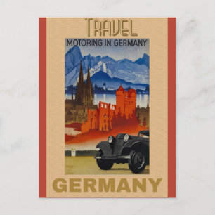 Germany German Vintage Travel Poster Postcard