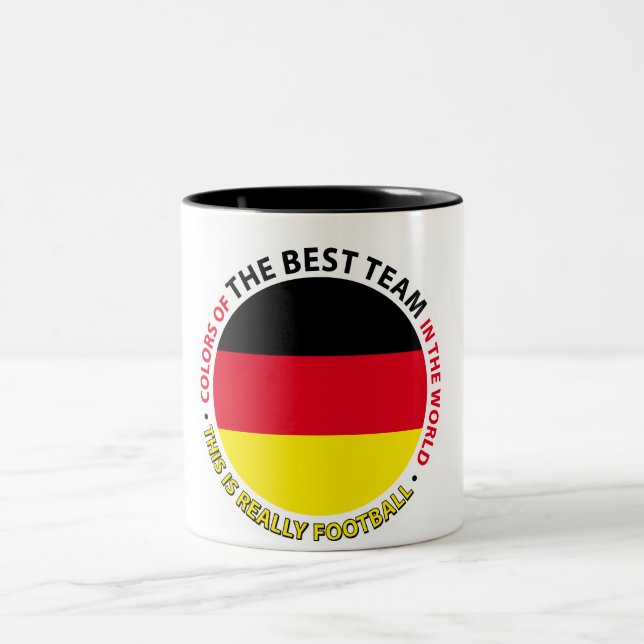Germany-Germany-Germany Art Shield Two-Tone Coffee Mug (Center)