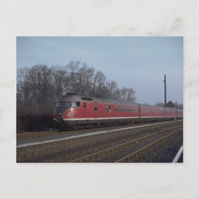 Germany, GFR (BB) diesel railcar set, 1977 Postcard (Front)