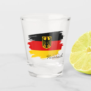Germany Glass, Monogrammed, German Flag Shot Glass