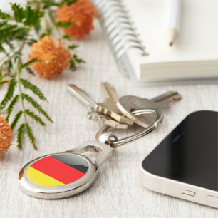 Germany glossy flag key ring