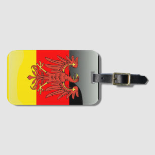 Germany glossy flag luggage tag