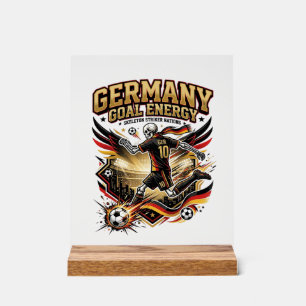 Germany Goal Energy Skeleton Striker Nations Bold Acrylic Sign