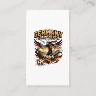 Germany Goal Energy Skeleton Striker Nations Bold Business Card