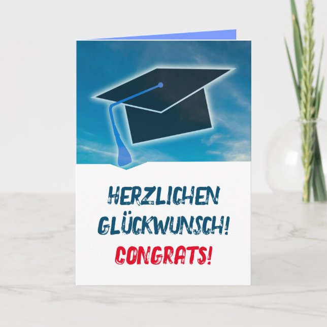 Germany Graduation Card German language (Front)