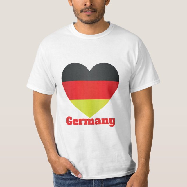 Germany Heart Flag T-Shirt (Front)