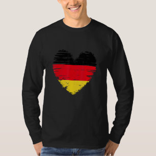Germany Heart German Flag German Pride T-Shirt