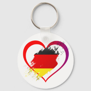 Germany heart key ring