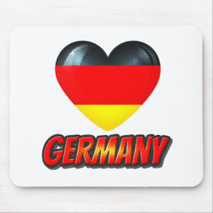 Germany Heart Mouse Pad