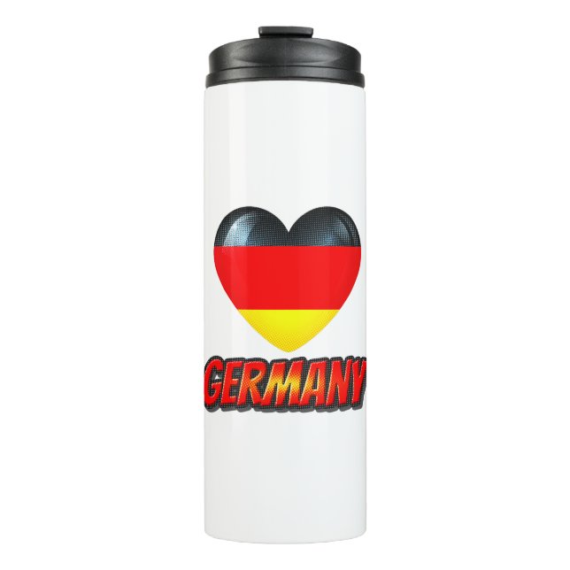 Germany Heart Thermal Tumbler (Front)