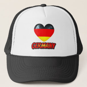 Germany Heart Trucker Hat